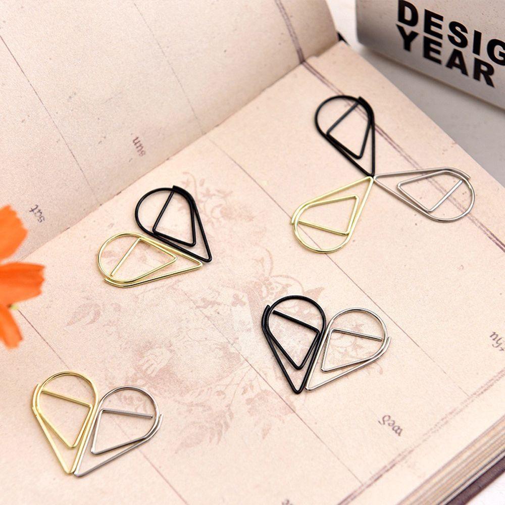 Augustina Bookmark Kim Loại Mini Kẹp Đánh Dấu Trang Sách Hình Giọt Nước Sáng Tạo Dùng Trong Văn Phòng