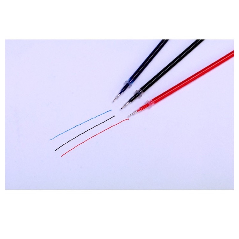 Ruột Bút Gel Bút chữ A ngòi 13cm 0.5mm màu đen xanh đỏ, thay bút nắp gài Ngòi bút chữ A,Ếch Ộp Vpp
