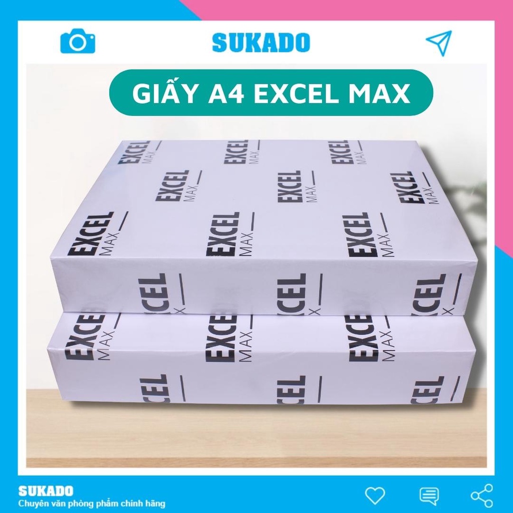 Giấy in A4 Excel 70-80gsm chính hãng, xuất xứ Indonesia SUKADO