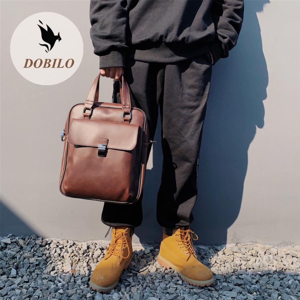 Túi Đeo Chéo Da Nam Nữ Thời Trang DOBILO - Da Pu Chống Nước BG48