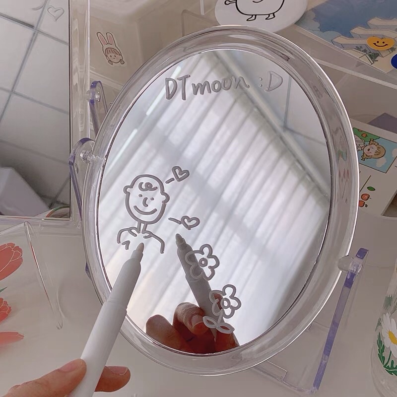 Bút vẽ gương màu trắng nhiều mực bút dạ trắng vẽ gương siêu xinh Trang Xuka