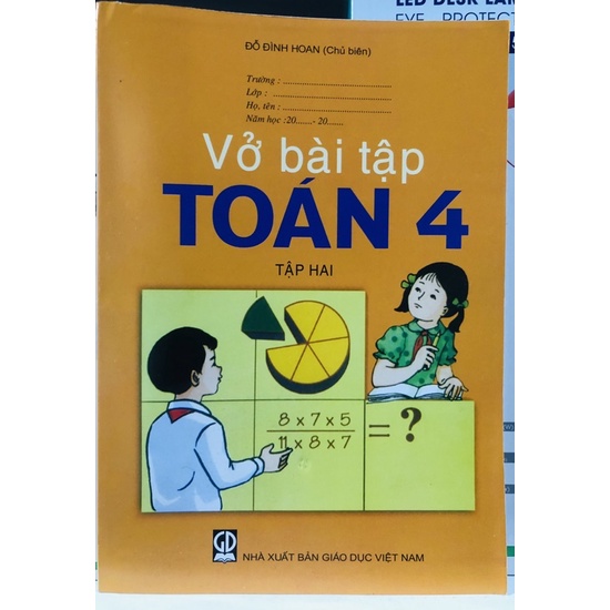 Vỡ bài tập toán lớp 4 tập 2 + Bút chì 2b