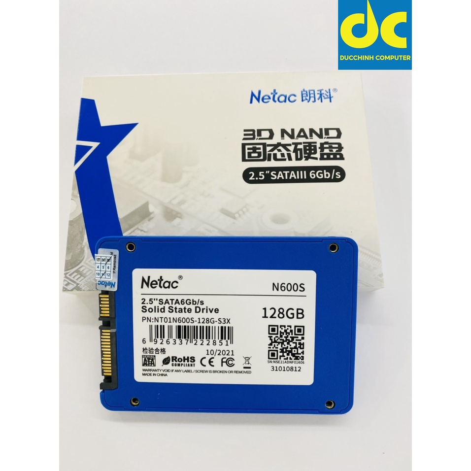 Ổ cứng SSD Netac 128GB SATA III-Bảo Hành chính hãng 36 tháng