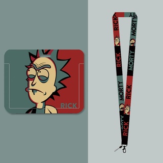 Vỏ Đựng Thẻ Truy Cập / Thẻ Hoạt Hình Rick and Morty Có Móc Khóa Cho Học Sinh