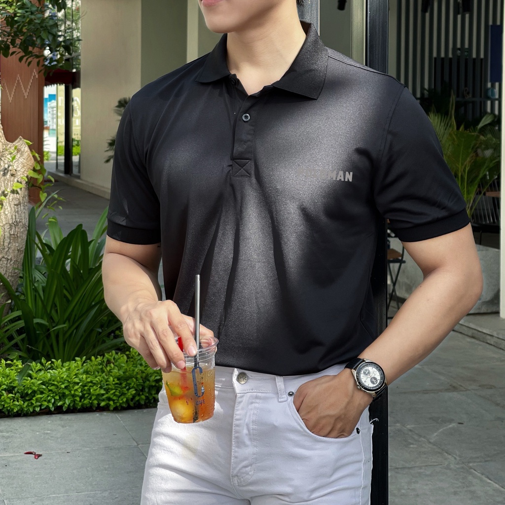 Áo polo POLOMAN nhiều màu - unisex nam nữ tay lỡ basic