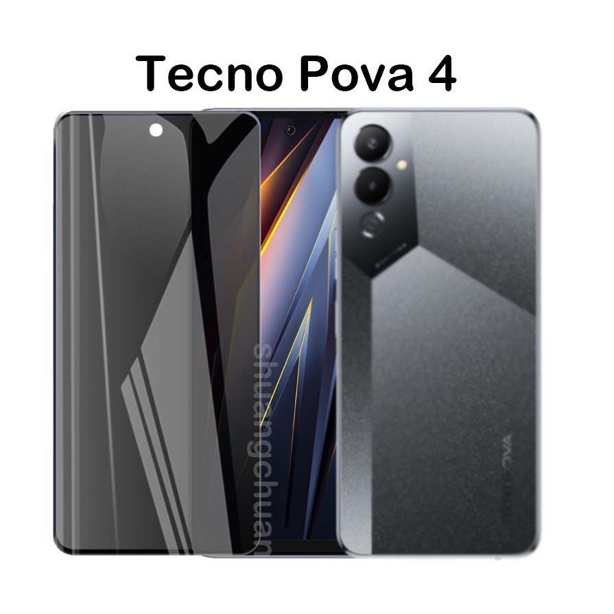 Kính Cường Lực Toàn Màn Hình Chống Nhìn Trộm Cho Tecno Pova 4 / Pro / Nova 2 / Nova 3 / Nova neo 2