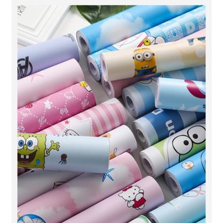 1 mét PVC Giấy Dán tường khổ 45cm (có sẵn keo dán) THIẾU NHI