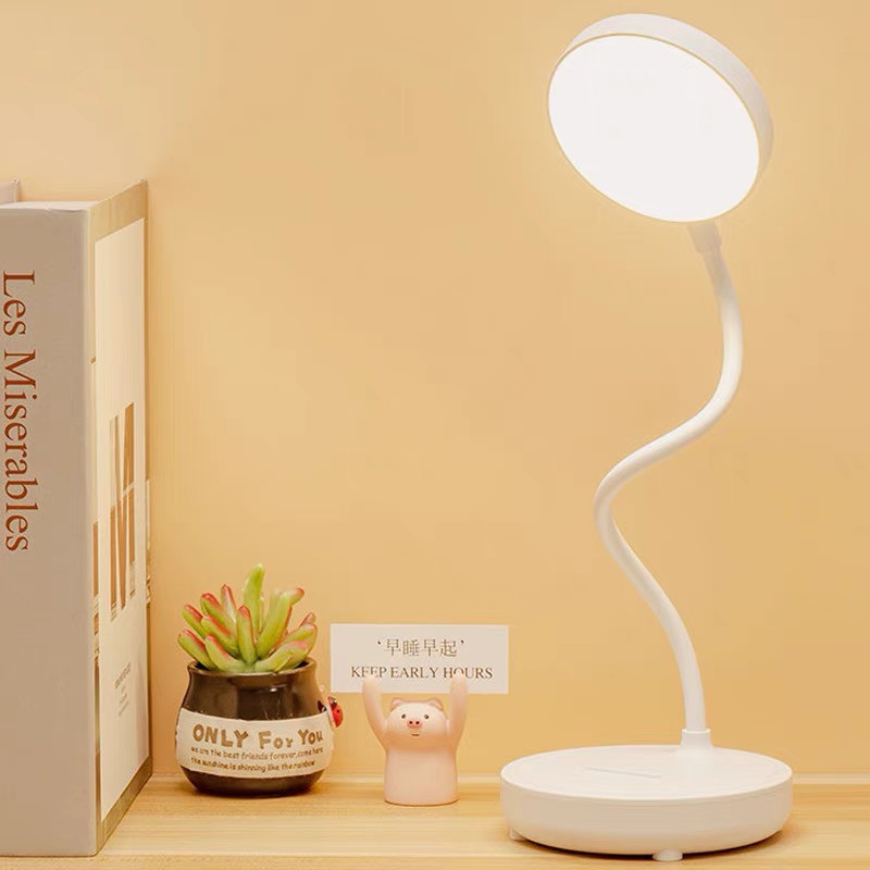 Đèn Học Mini Chống Cận Asaki Để Bàn Cảm Ứng Tích Điện Thông Minh