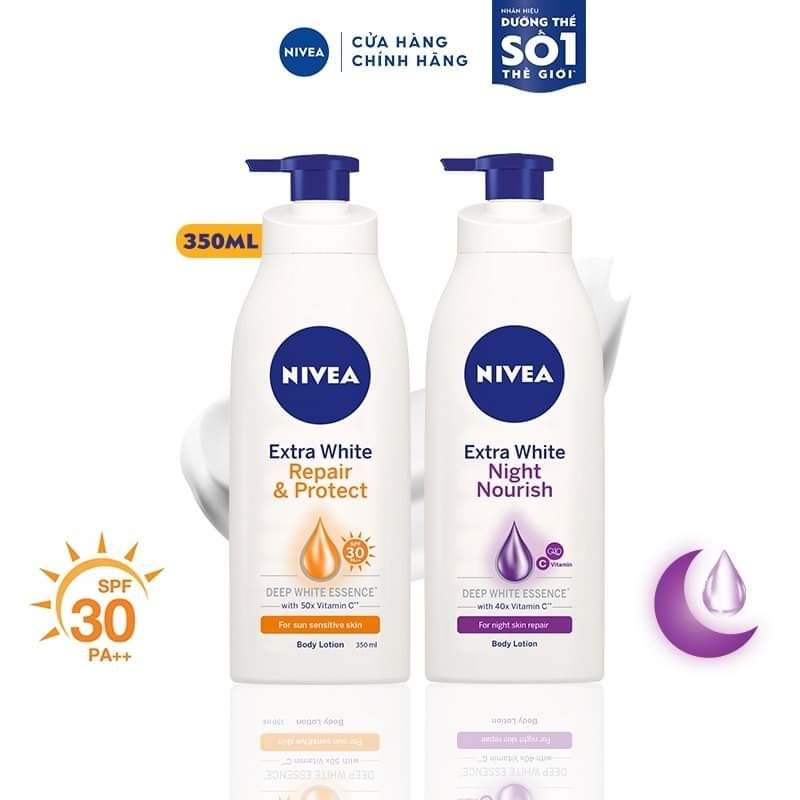 350 ml - Sữa dưỡng thể trắng da Nivea Ngày & Đêm