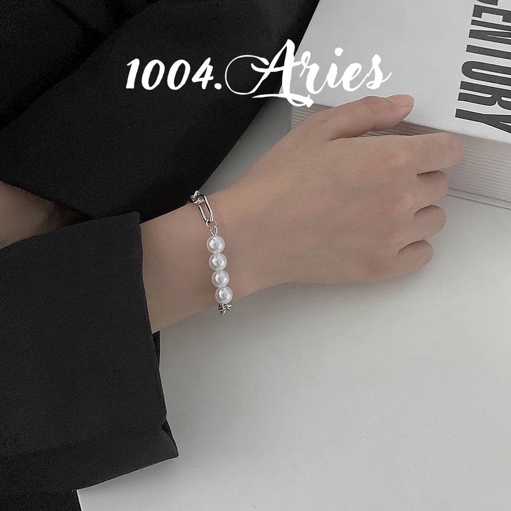 Vòng tay ngọc kiểu xích đan xen - 1004.ARIES