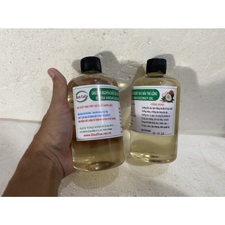 Dầu dừa 100% nguyên chất bến tre - nấu thủ công – rich coco - extra virgin coconut oil - chai 500ml