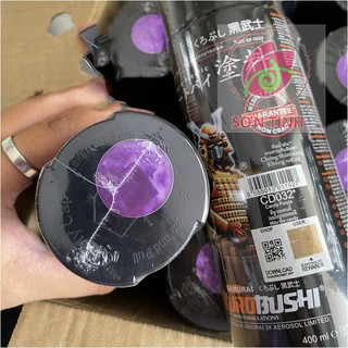 Sơn xịt Samurai CD032 - màu Tím Candy (cần sơn trên nền màu Bạc) (400ml)