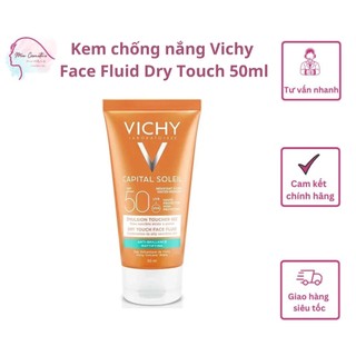 Vichy - Kem chống nắng SPF 50 UVA +UVB Vichy Ideal Soleil Mattifying Face Fluid Dry Touch 50ml