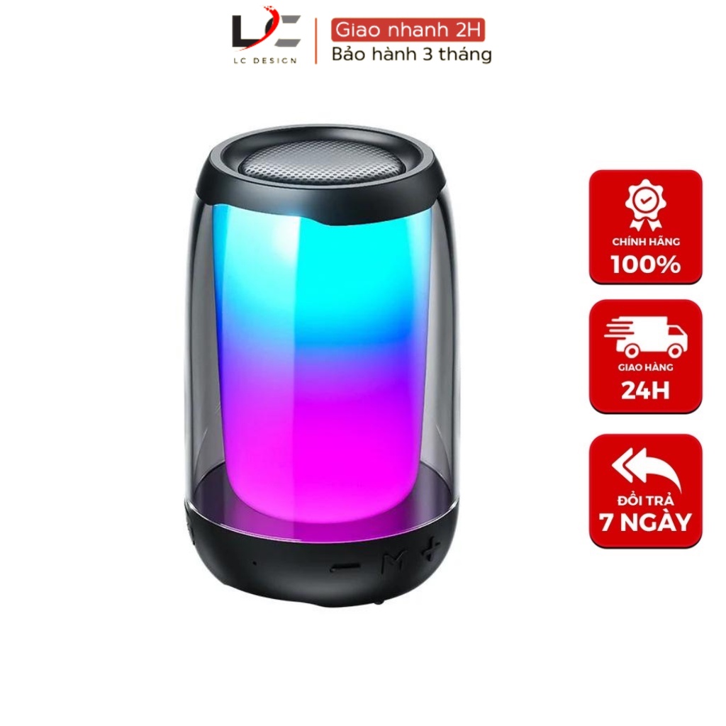 Loa bluetooth Pulse 4 Mini Led theo nhạc bass mạnh treble rời âm thanh sống động- LC DESIGN