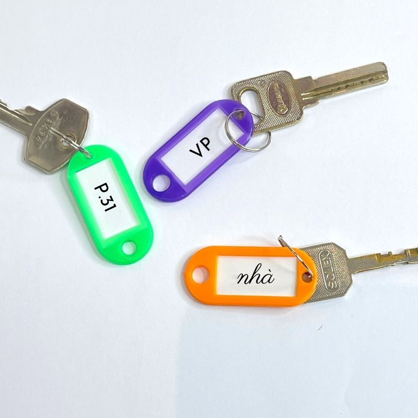 Thẻ Ghi Nhớ Nhãn Tag Name Ghi Chú Vali Móc Chìa Khoá, Đánh Dấu Số Phòng Nhiều Màu Sử Dụng Lại Nhiều Lần BENRI SHOP