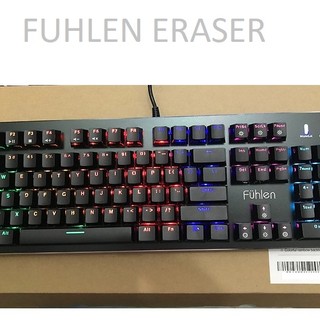 phím cơ Fuhlen Eraser Rainbow blue switch [ có kê tay]