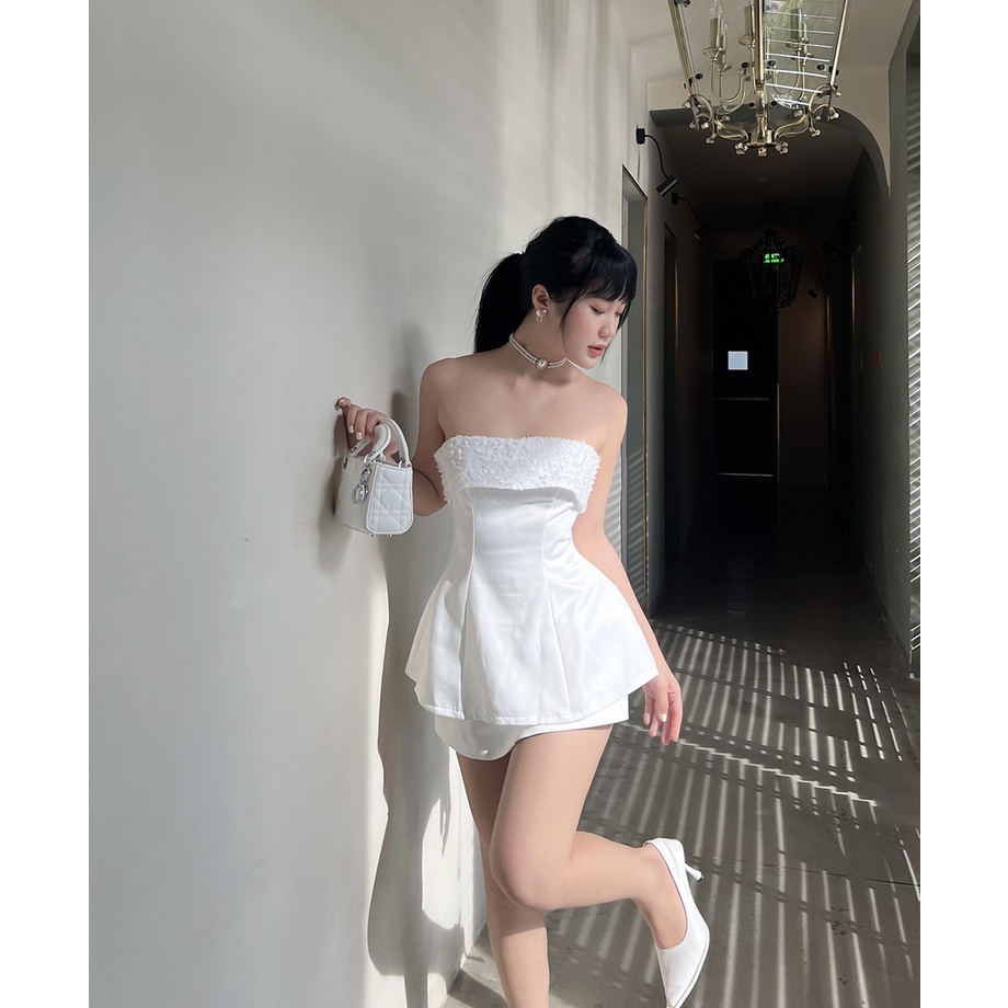 BBSTORE'S Áo Peplum Viền Bèo Thời Trang Đi Tiệc Siêu Xinh -A1327