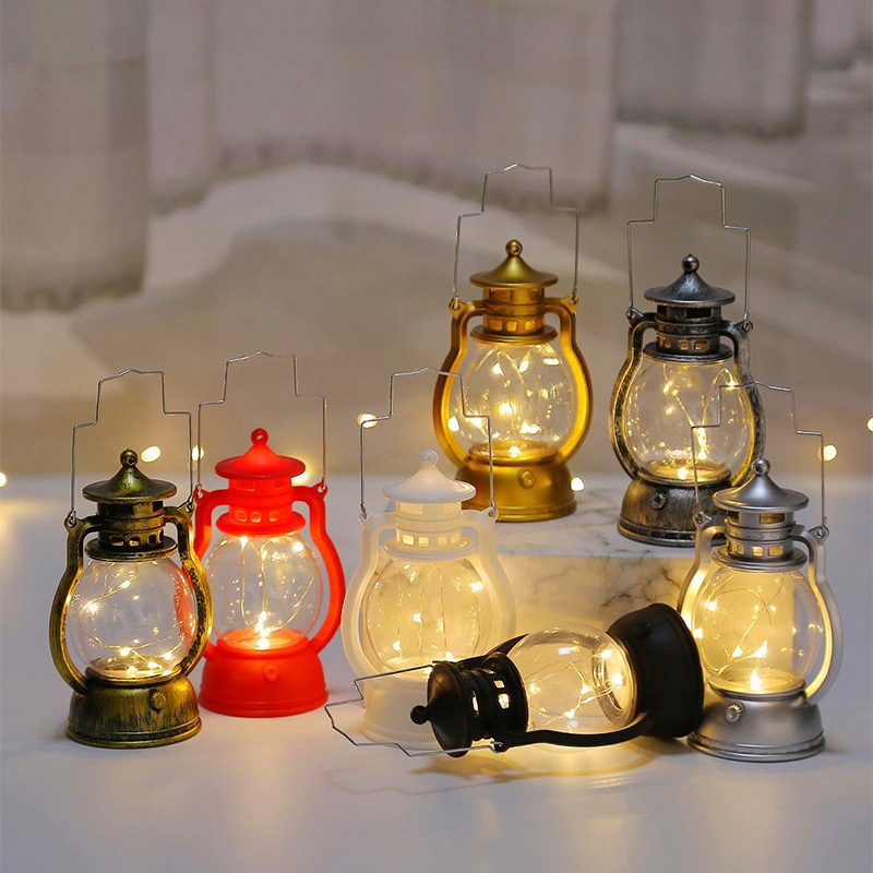 Nafenai Đèn nến Led điện tử cỡ nhỏ sáng tạo retro trang trí giáng sinh