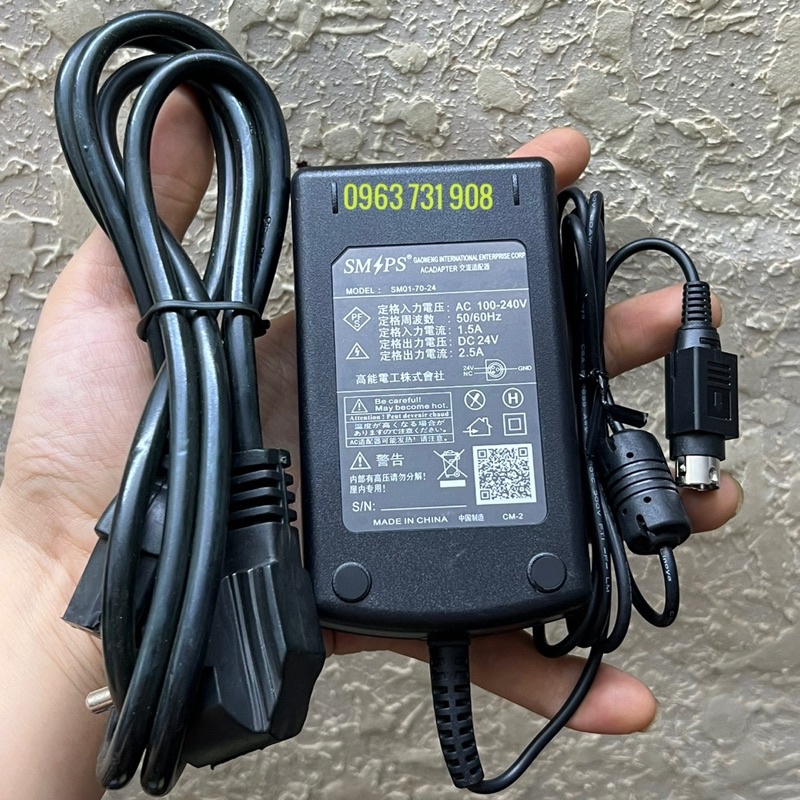 Dây Nguồn Máy In Hóa Đơn Nhiệt Bill K80 Loại Tốt Bảo hành 12 tháng