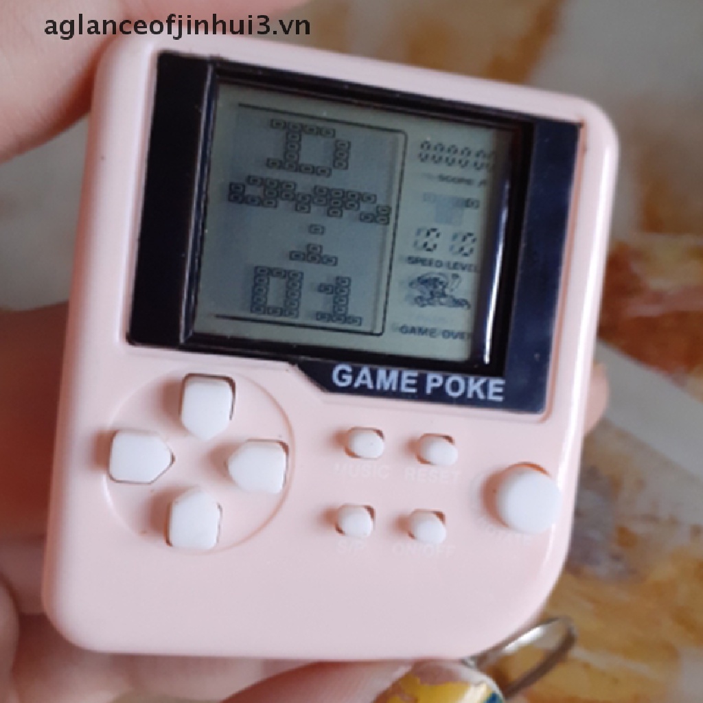 Máy Chơi Game Cầm Tay Mini Kiểu Cổ Điển Kèm Móc Khóa