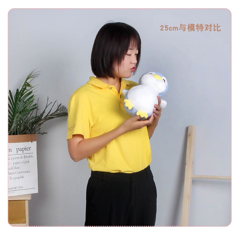 Thú Nhồi Bông Hình Chim Cánh Cụt Đầu To Siêu Mềm Đáng Yêu