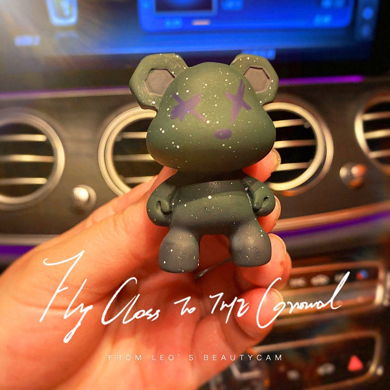 Phụ kiện kẹp cửa gió điều hòa khuếch tán tinh dầu xe hơi trang trí hình gấu violent cho nam I5YV