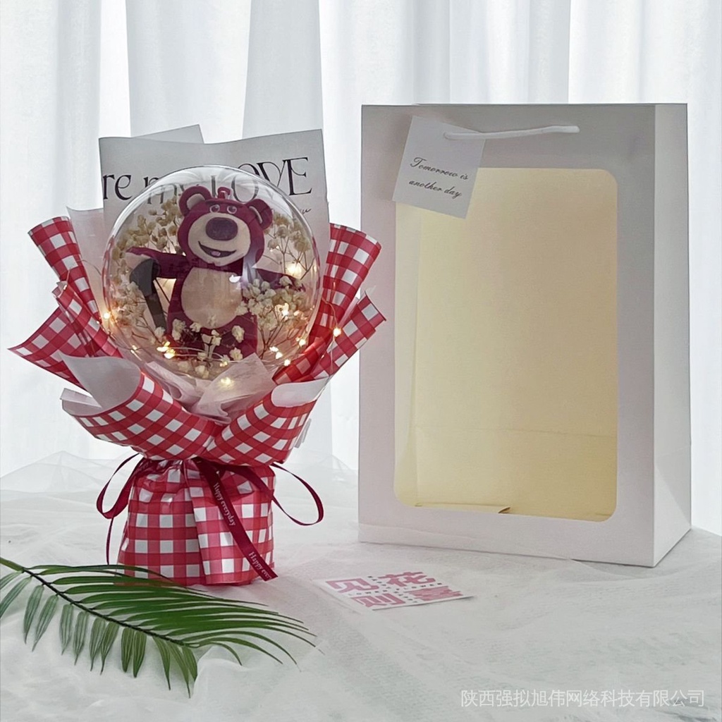 Hàng Có Sẵn! Bó Hoa Quả Dâu Tây Bobo Sáng Tạo Dễ Thương Làm Quà Tặng Sinh Nhật Bạn Gái Tanabata Ngày Lễ Tình Nhân