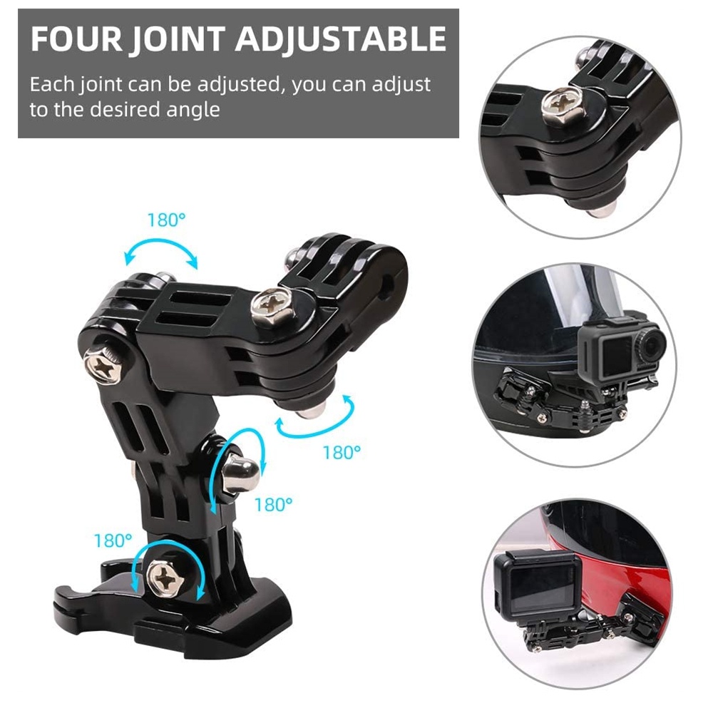 Bộ Giá Đỡ Camera Hành Trình GoPro Hero 11 10 9 8 7 6 5 4 Xiaomi Yi Gắn Mũ Bảo Hiểm Xe Mô Tô