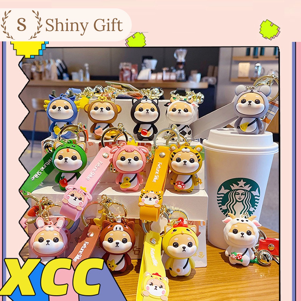Móc khóa chó shiba Shiny Gift