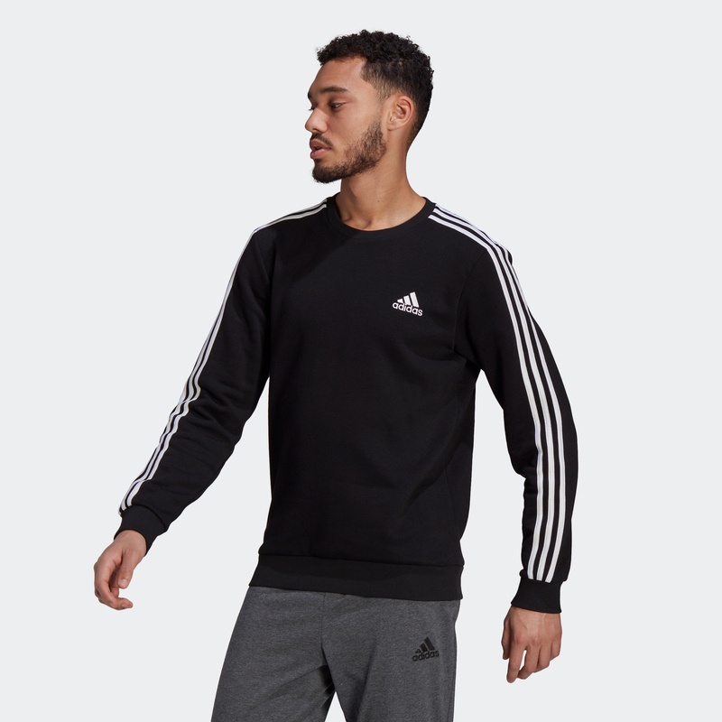 Áo Sweater Adidas 3 Sọc Dài Tay Thời Trang Dành Cho Nam