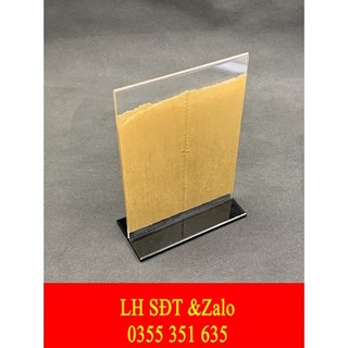 Menu mica A5, menu mica để bàn, menu thực đơn, Menu mã QR code A5, bảng mã Qr