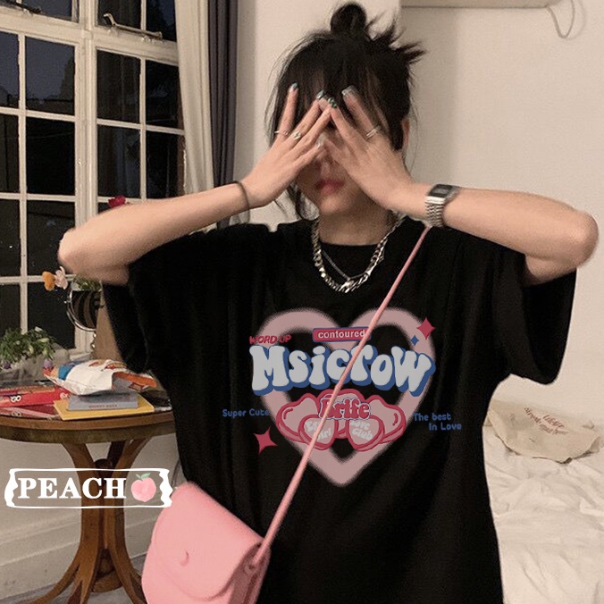 NRVP Áo Thun Unisex Mùa Hè Dáng Suông Tay Cộc Phong Cách Hàn Quốc Cho Nam Nữ