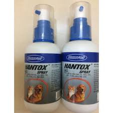 Xịt Diệt Bọ Chét, Bét, Ve, Chấy, Rận, Ghẻ Cho Chó Mèo Hantox Spray 100ml