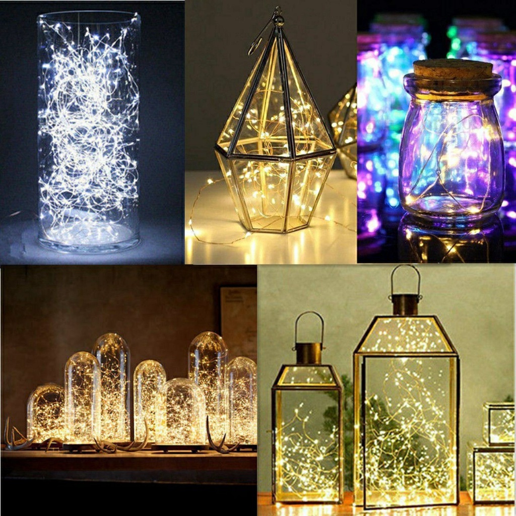 Dây đèn Led fairylight, dây đèn đom đóm 1m, 2m, 3 mét dùng pin | BigBuy360 - bigbuy360.vn