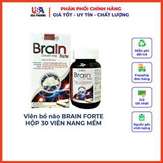 Bổ não Brain Forte Giúp bổ sung dưỡng chất cho não - Hộp 30 viên