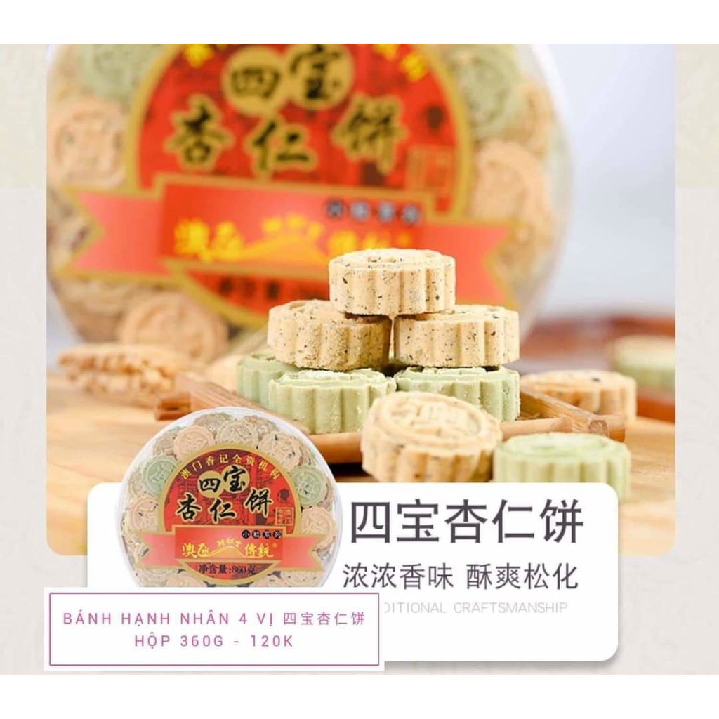 BÁNH HẠNH NHÂN , BÁNH TRỨNG CUỘN ĐỒNG GIÁ 120K HỘP
