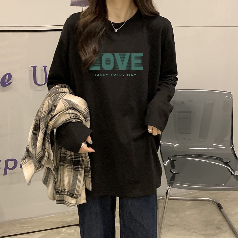 NRVP Áo Thun Nữ Dài Tay Thời Trang Hàn Quốc 2023