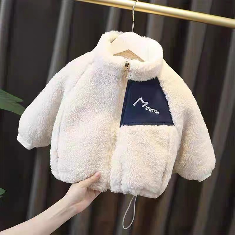Áo Khoác Lông Cừu Cho Bé Trai Bé Gái Từ 7-28kg MINKY BABY