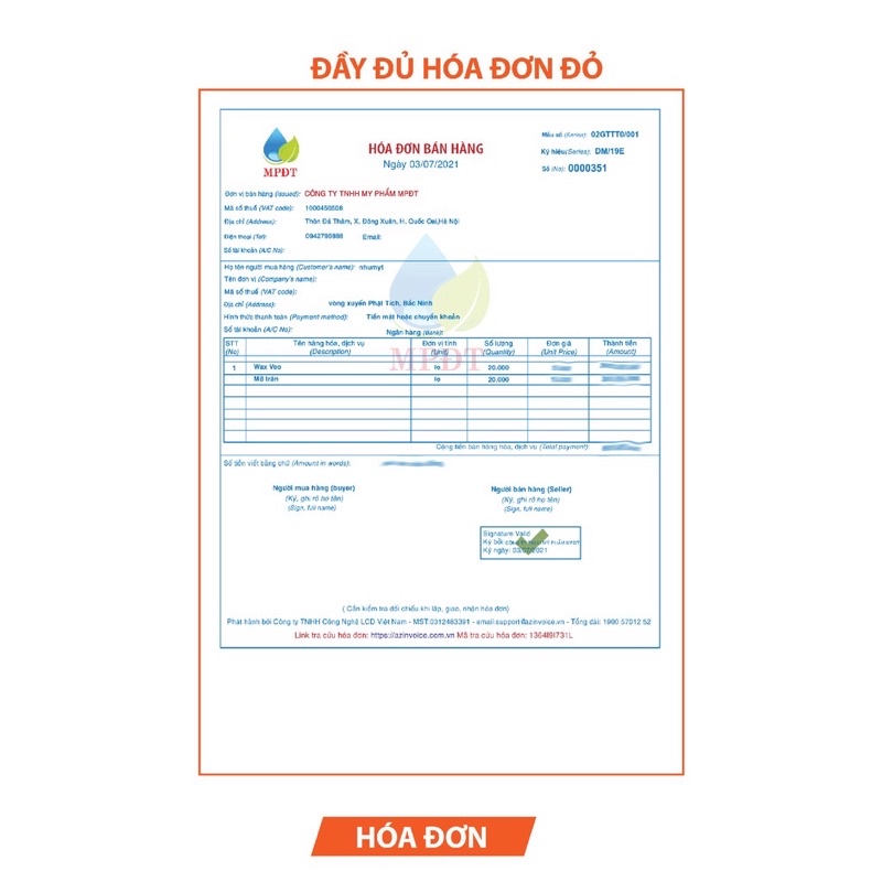 TẶNG QUE VÀ GIẤY - Wax lông lạnh mật ong