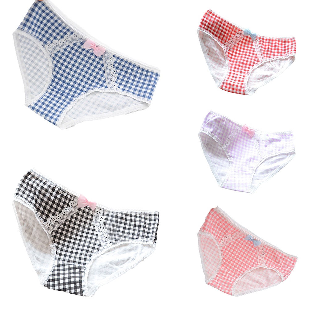 {Soltweter} Quần Lót Nữ Lưng Thấp Họa Tiết Lưới Ren Hoa Nơ