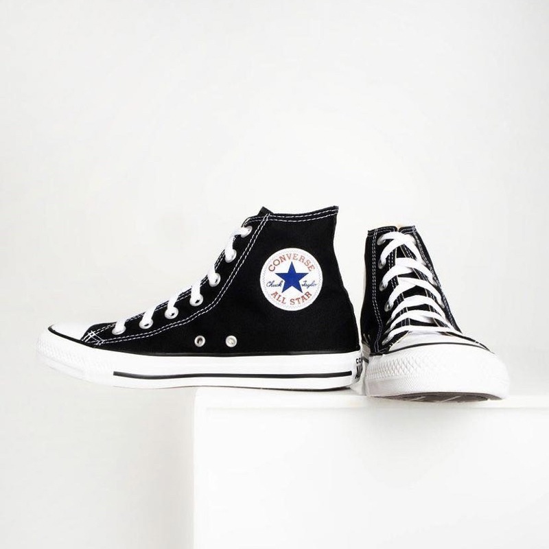 Chuck Taylor Classic Black High | Giày Converse Canvas Đen Cổ Cao M9160C