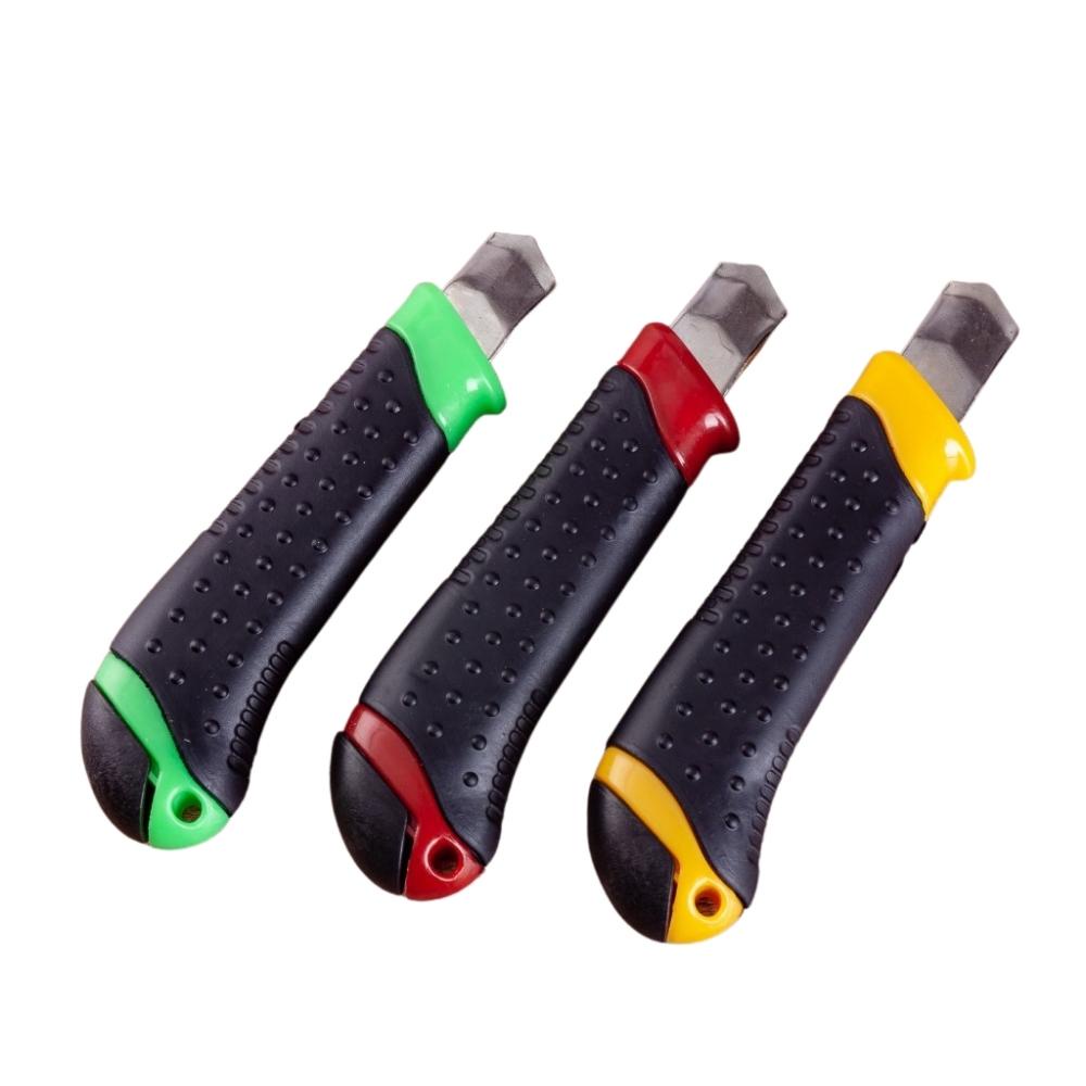 Dao rọc giấy cắt giấy Cỡ lớn đuôi tròn vỏ nhựa Pison kích thước 16cm - DRG002 - 1 cái