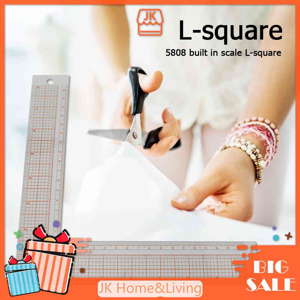 Thước Nhựa Hình Chữ L Chuyên Dụng Khi May Vá