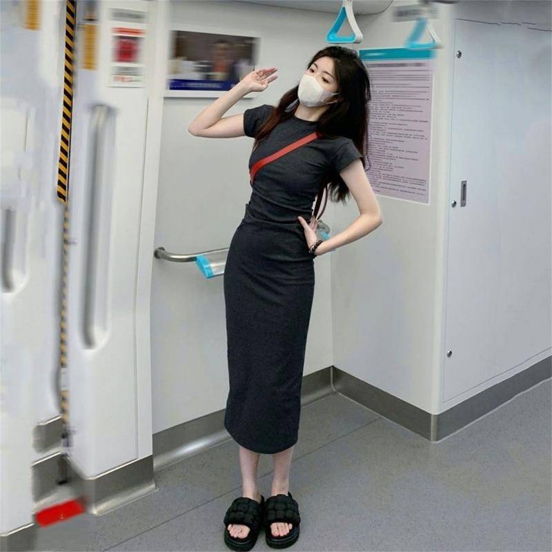 Chân Váy Dài Qua Gối Dáng Ôm Phong Cách Phương Tây Thời Trang Cho Nữ
