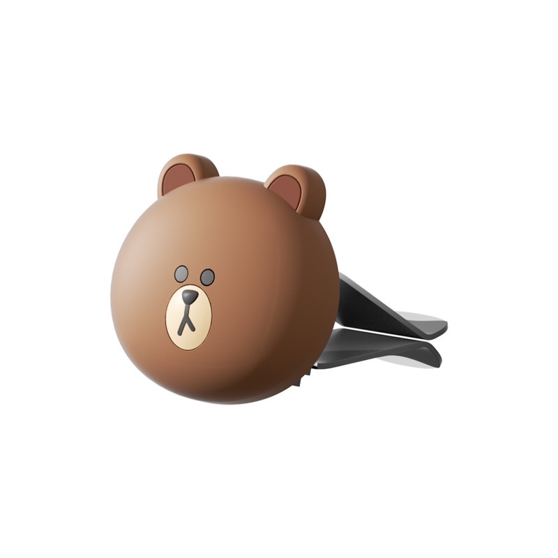 Móc Treo Đồ Hình Gấu Nâu Hoạt Hình Đáng Yêu Trang Trí Lỗ Thông Gió Xe Hơi