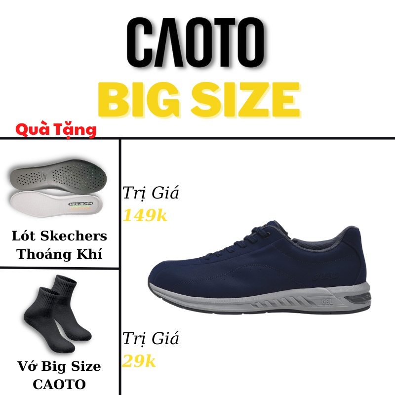 Giày Thể Thao Asics Gel Wander Men Running Shoes Màu Xanh Size Lớn - Giày Men Running Shoes Size Lớn 45 46 47 48