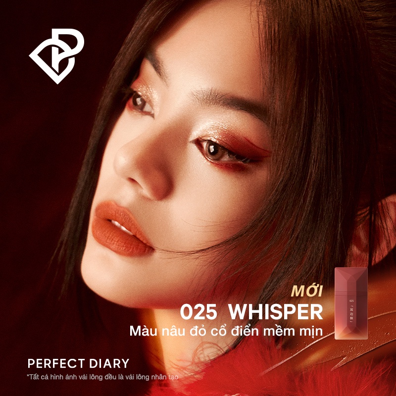 Son kem Perfect Diary ReadMe Lip Veil chất kem nhung lì lâu trôi 14 màu sắc tùy chọn 4g (Màu mới về-New)