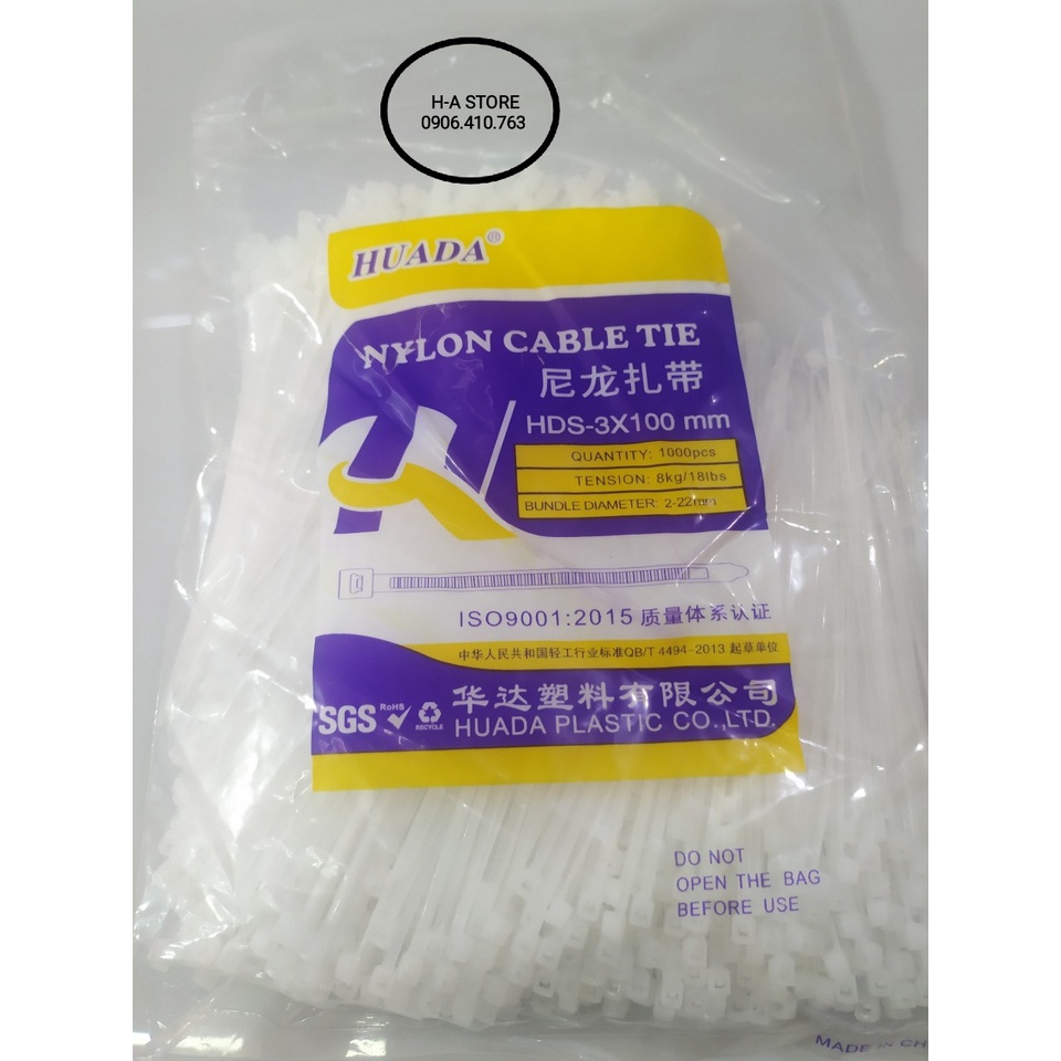 Dây rút nhựa Poly size 10cm / 15cm / 20cm / 25cm / 30cm / 40cm / 50cm