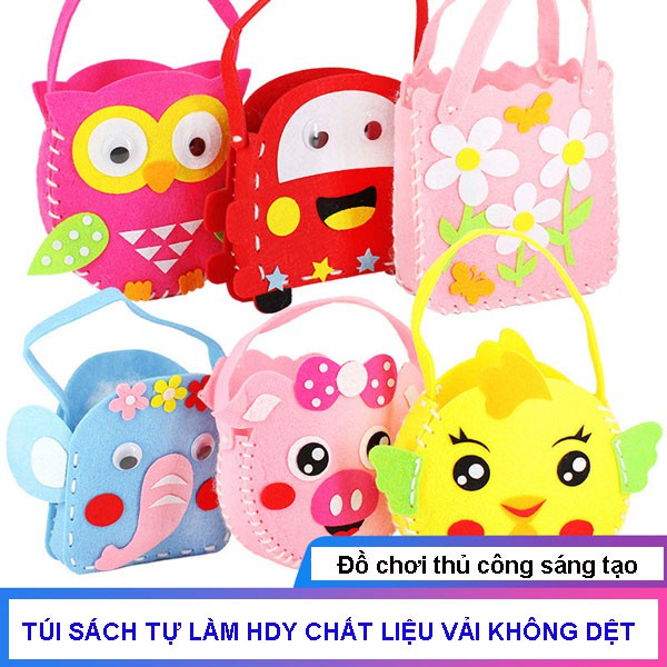 Túi Xách Vải Không Dệt tự làm DIY nhiều mẫu siêu cute cho bé - Đồ chơi trí tuệ