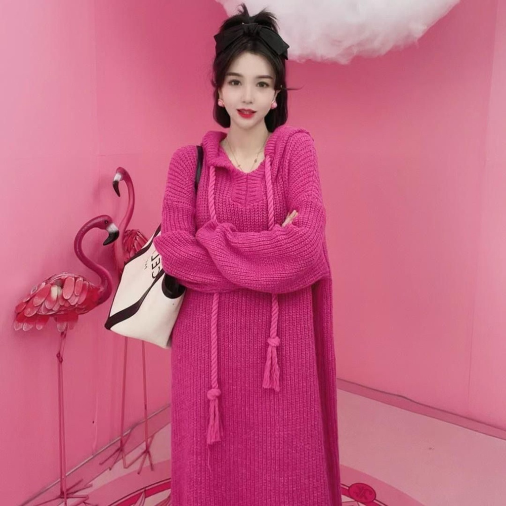 Set Đầm Và Áo Khoác Hoodie Mỏng Dáng Rộng Thời Trang Cao Cấp labuh2022